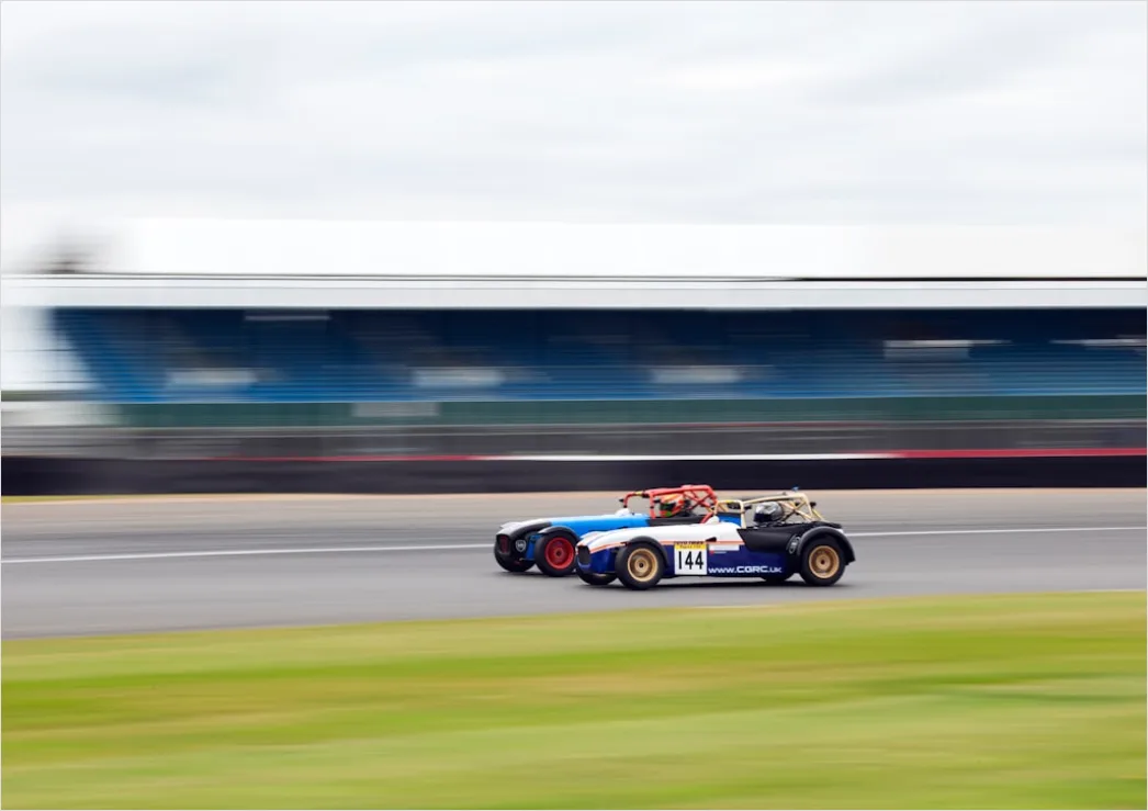 Detail Supercar Drag Race Action Blurred Motion Track Number 7