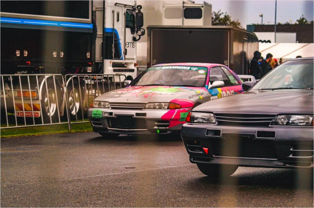 Detail Supercar Drag Race Action Blurred Motion Track Number 10