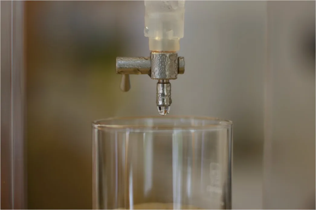 Detail Titration Experiment Burette Close Up Photo Number 3