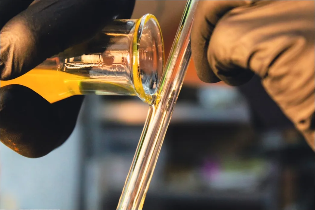 Detail Titration Experiment Burette Close Up Photo Number 9