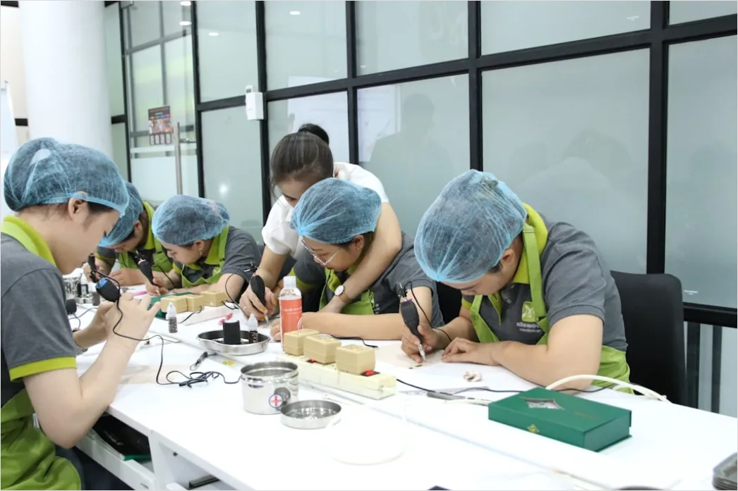 Detail Toy Factory Assembly Line Workers Quality Check Number 17