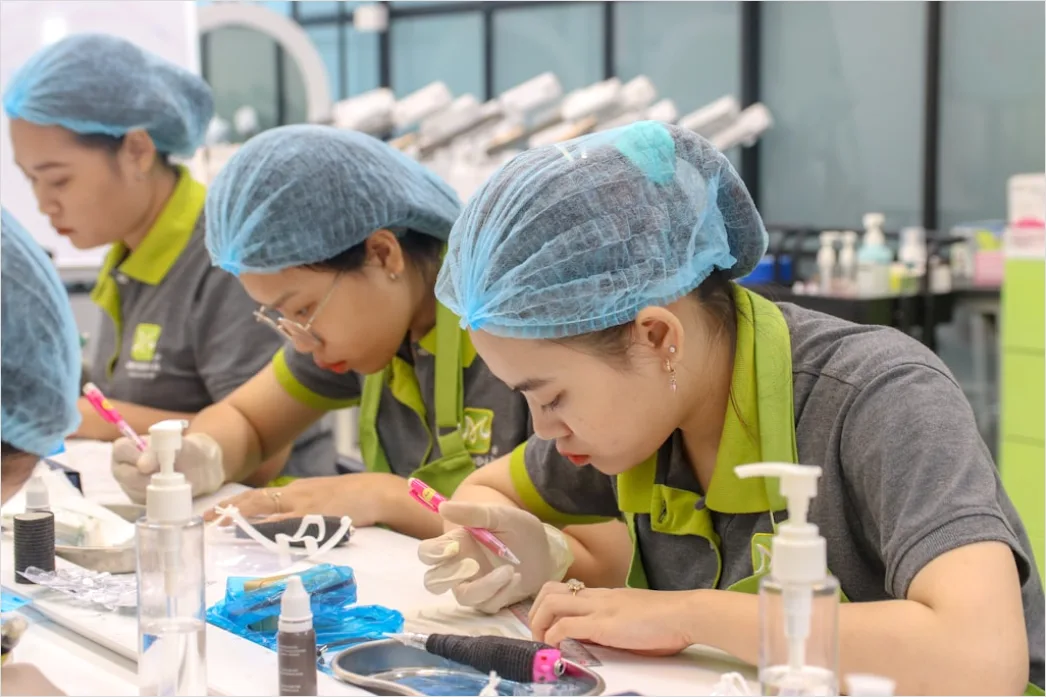 Detail Toy Factory Assembly Line Workers Quality Check Number 7
