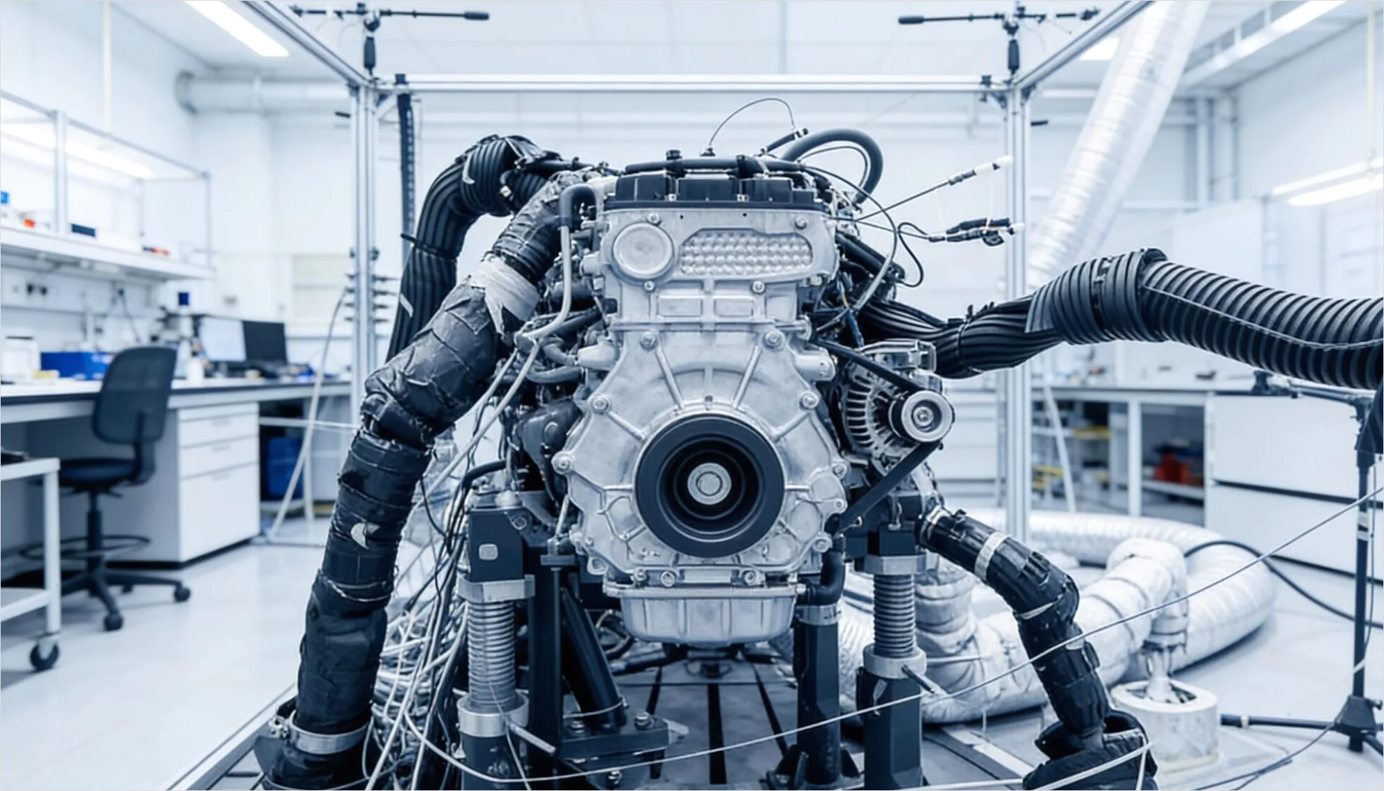 Detail Vehicle Prototype Testing Engineer In Lab Setting Number 14