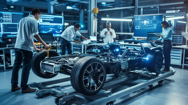 Detail Vehicle Prototype Testing Engineer In Lab Setting Number 17