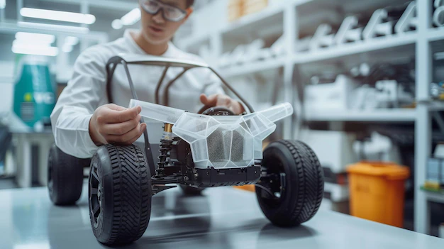 Detail Vehicle Prototype Testing Engineer In Lab Setting Number 6