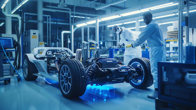 Detail Vehicle Prototype Testing Engineer In Lab Setting Number 9