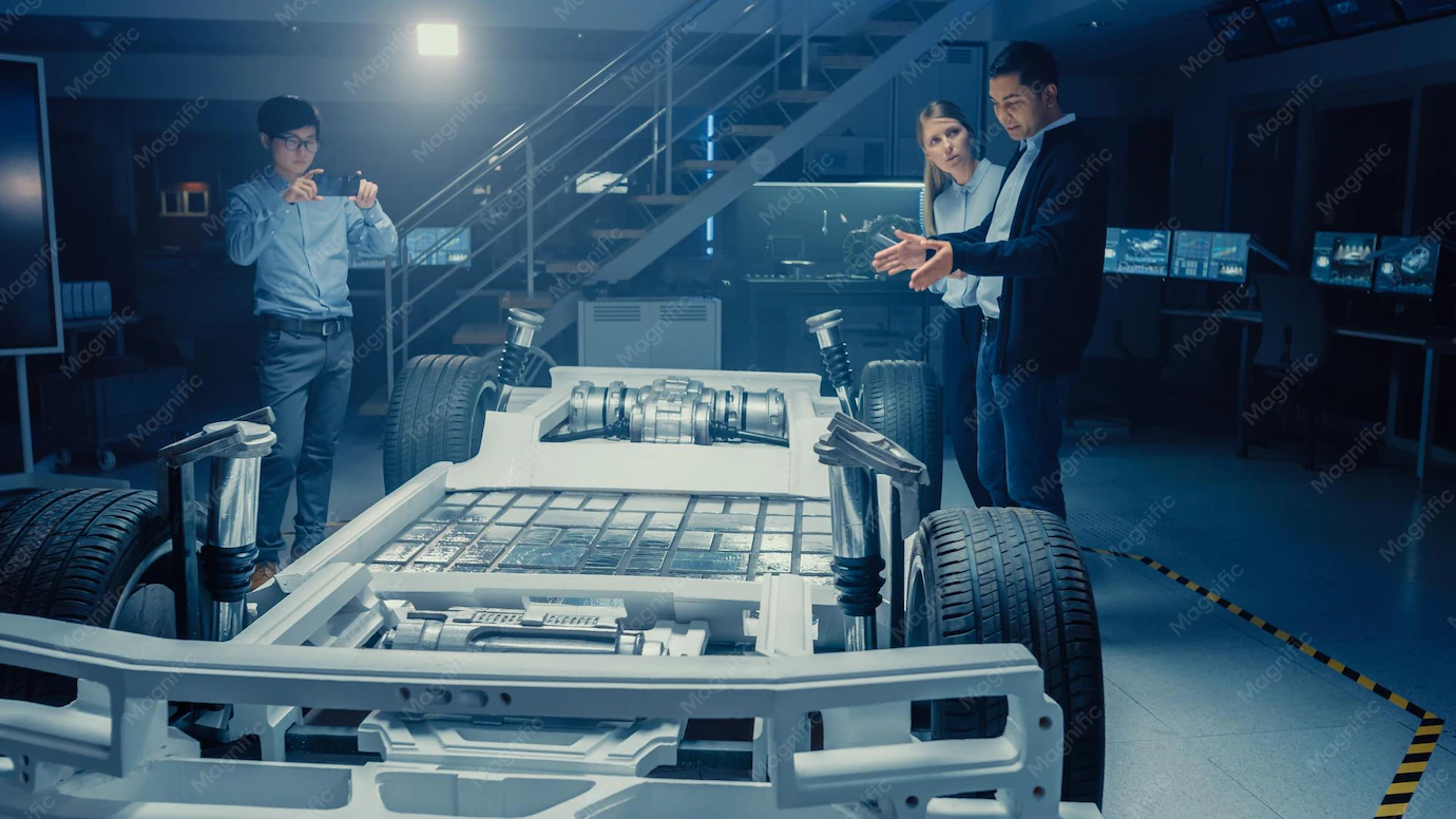Detail Vehicle Prototype Testing Engineer In Lab Setting Number 10