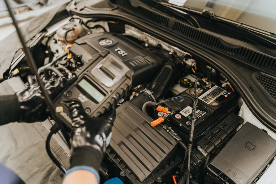 Detail Vehicle Testing Facility Engineer Running Diagnostics Number 3