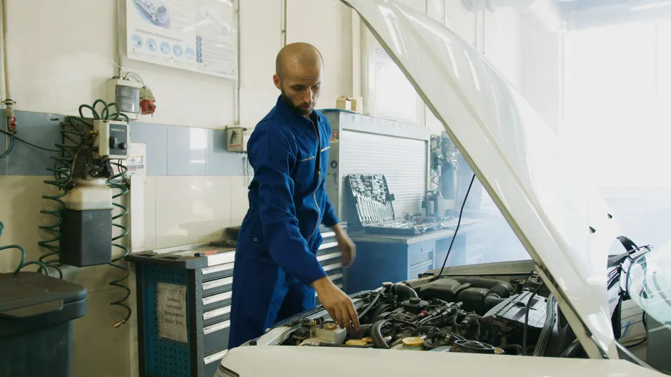 Detail Vehicle Testing Facility Engineer Running Diagnostics Number 10