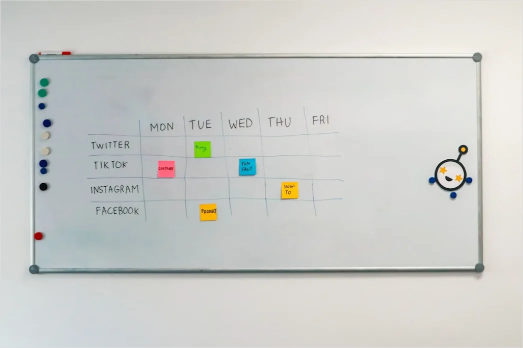 Detail Whiteboard With Lesson Plan Notes Close Up Number 2
