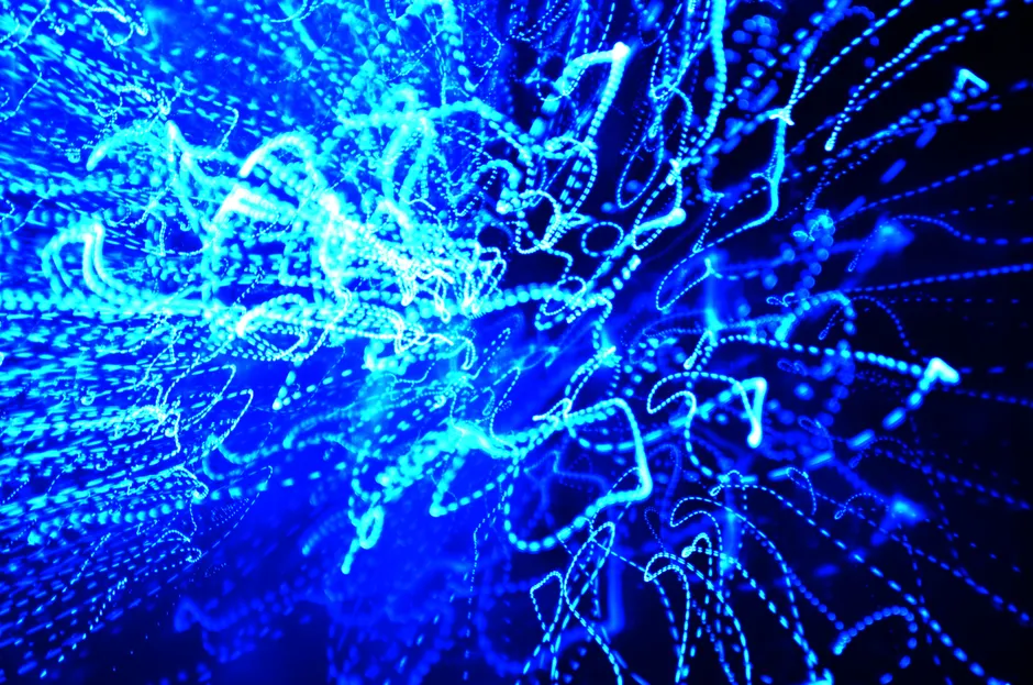 Detail Abstrakt Cyber Hintergrund Neon Linien Dunkel Number 8