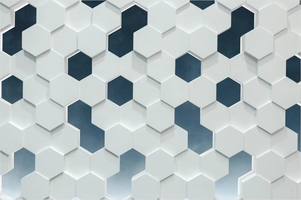 Detail Abstrakt Geometrisch Hexagon Muster Hintergrund Number 2