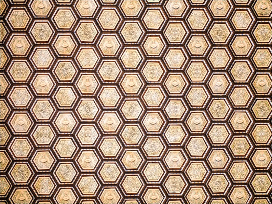 Detail Abstrakt Geometrisch Hexagon Muster Hintergrund Number 11