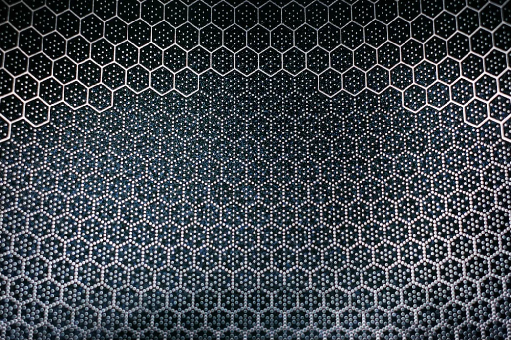 Detail Abstrakt Geometrisch Hexagon Muster Hintergrund Number 15