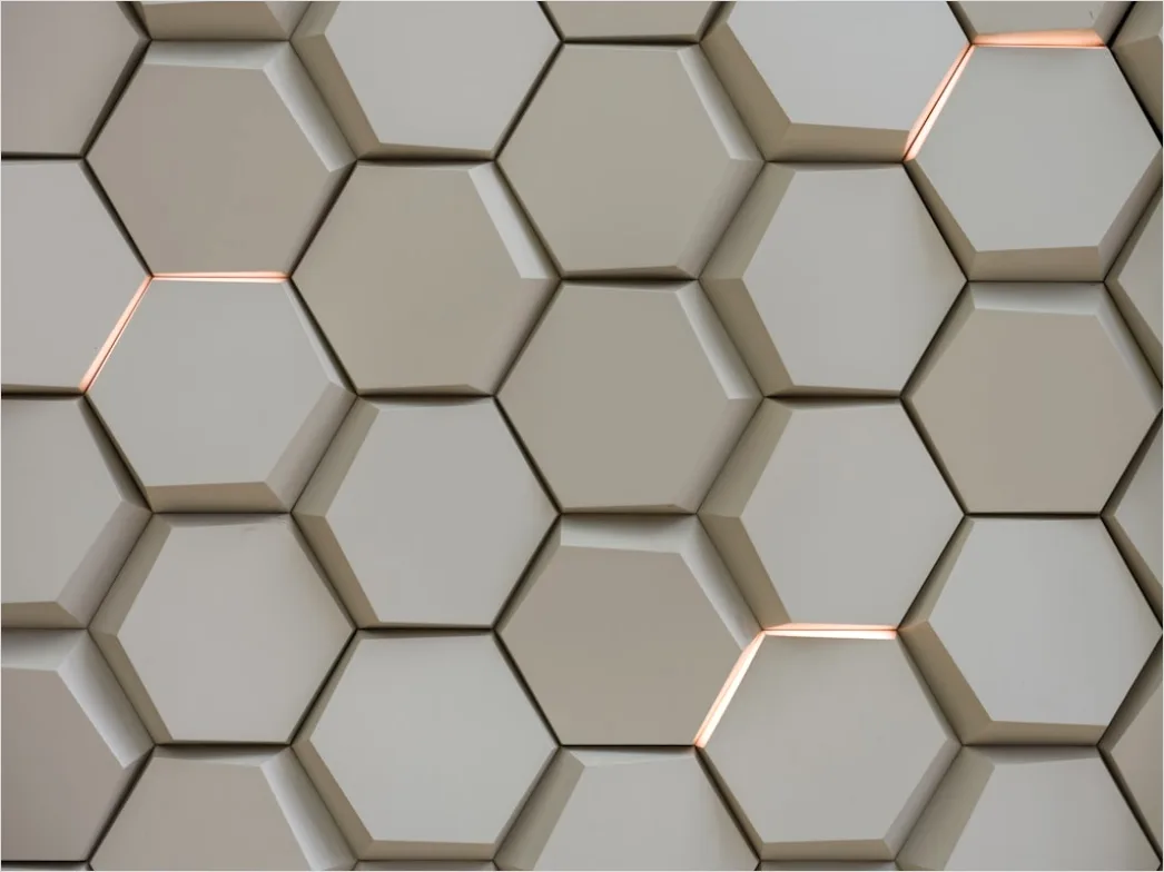 Detail Abstrakt Geometrisch Hexagon Muster Hintergrund Number 20