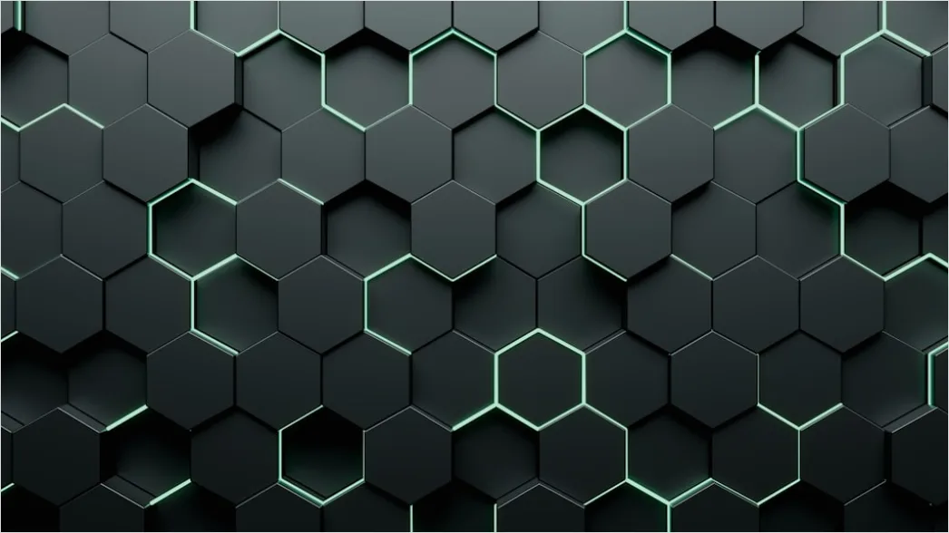 Detail Abstrakt Geometrisch Hexagon Muster Hintergrund Number 6