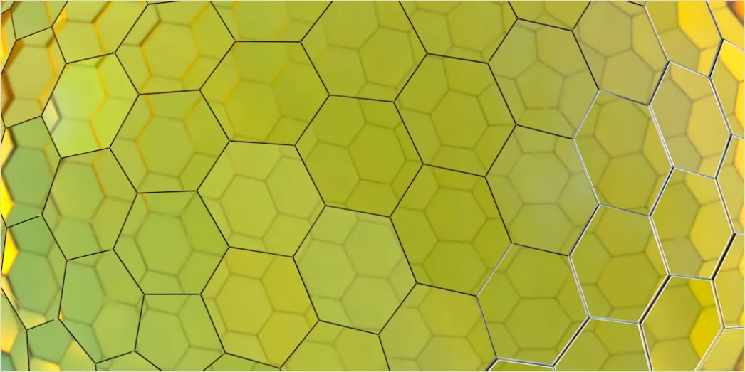 Detail Abstrakt Geometrisch Hexagon Muster Hintergrund Number 9