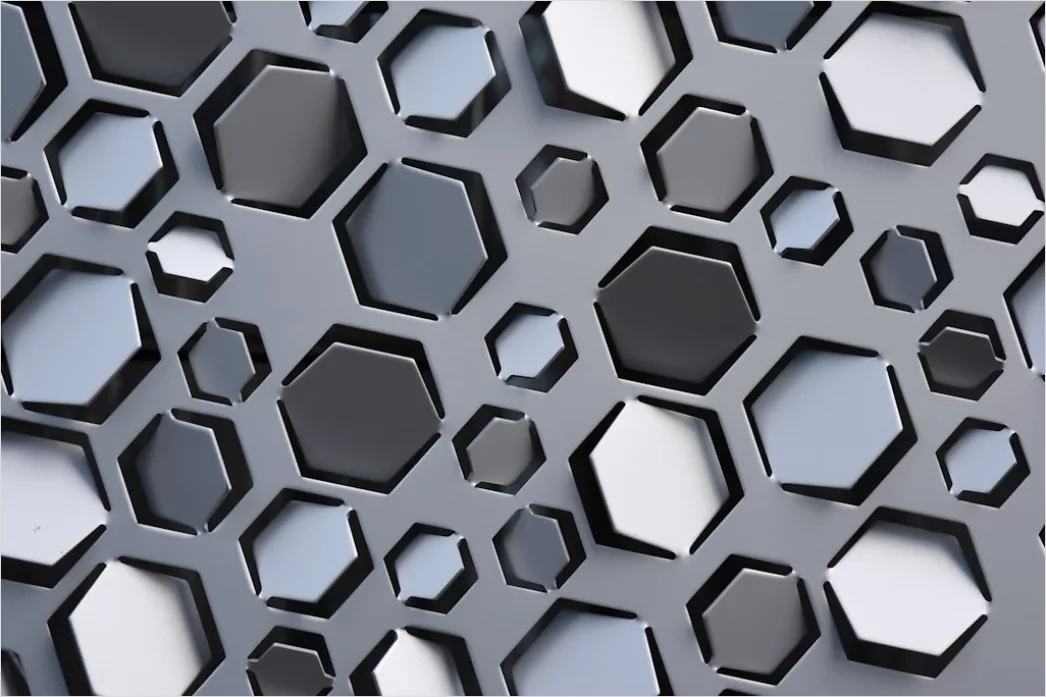 Detail Abstrakt Geometrisch Hexagon Muster Hintergrund Number 10