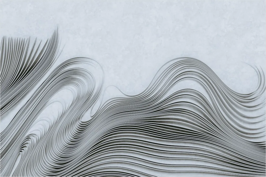 Detail Abstrakt Geschwungene Linien Hintergrund Minimal Number 12