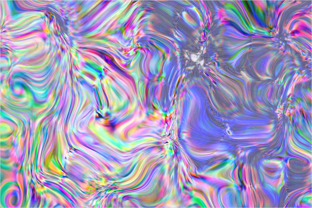 Detail Abstrakt Hologramm Effekt Hintergrund Futuristisch Number 3