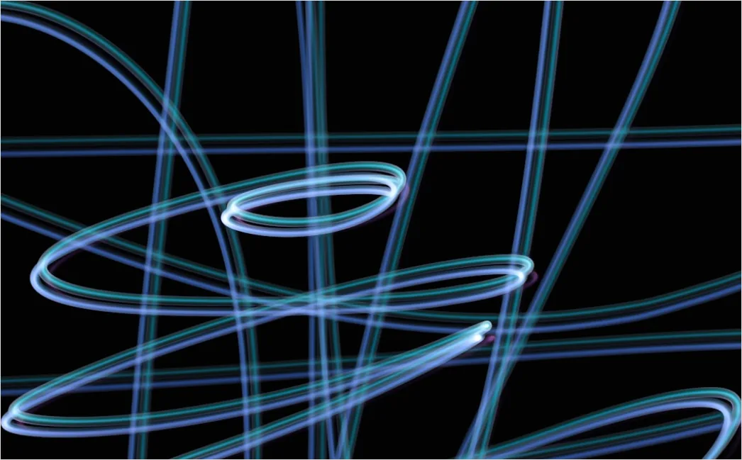 Detail Abstrakt Lichtmalerei Langzeitbelichtung Hintergrund Number 20