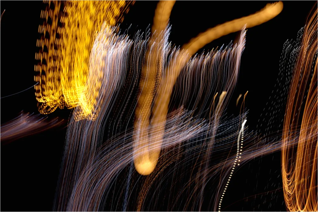 Detail Abstrakt Lichtmalerei Langzeitbelichtung Hintergrund Number 5