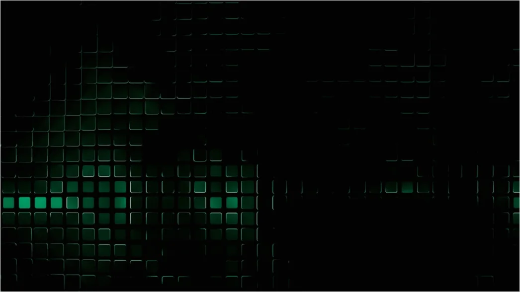 Detail Abstrakt Matrix Code Hintergrund Dunkel Grün Number 7