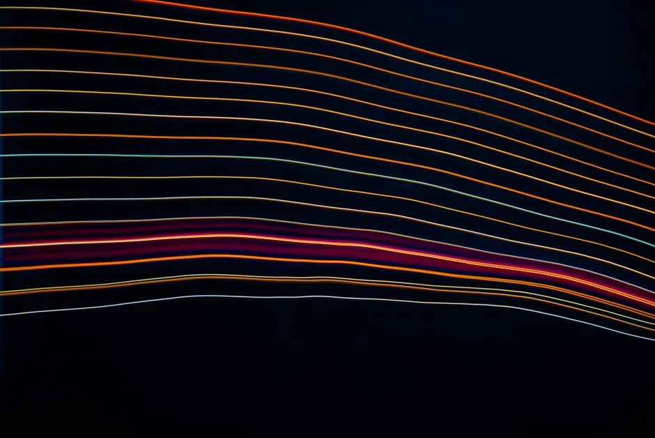 Detail Abstrakt Neon Licht Streifen Hintergrund Schwarz Number 15
