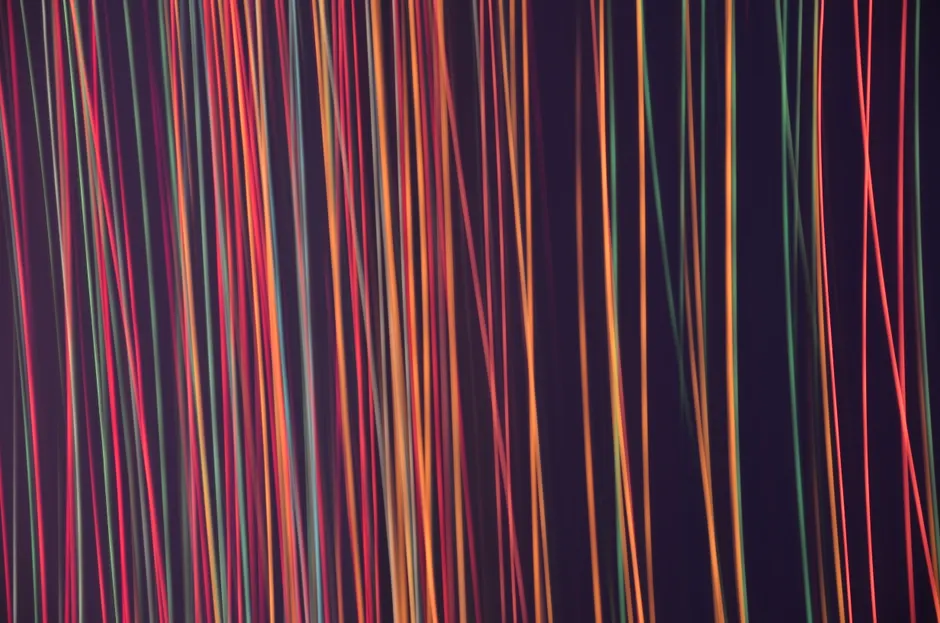 Detail Abstrakt Neon Licht Streifen Hintergrund Schwarz Number 4