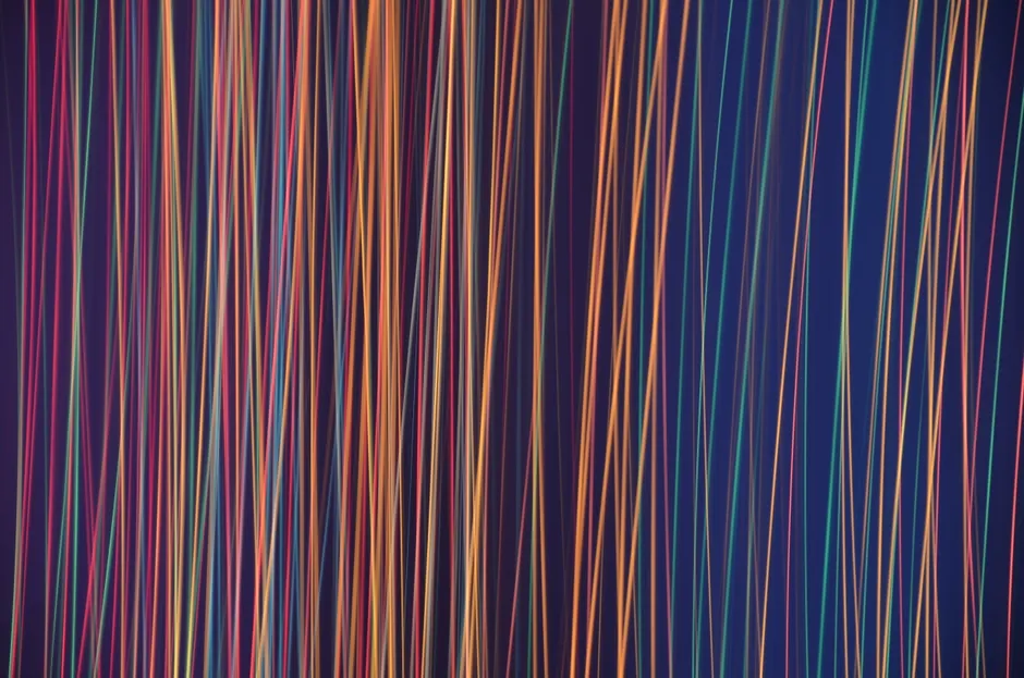 Detail Abstrakt Neon Licht Streifen Hintergrund Schwarz Number 5