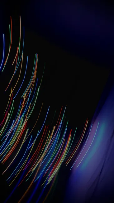 Detail Abstrakt Neon Licht Streifen Hintergrund Schwarz Number 7
