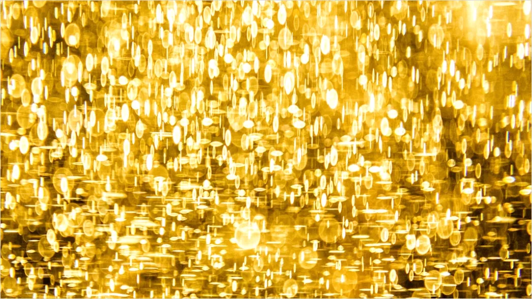 Detail Abstrakt Staub Partikel Hintergrund Gold Number 2