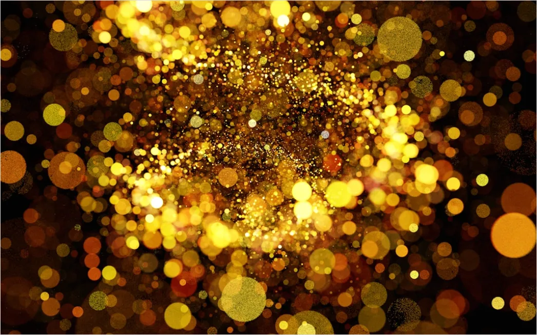 Detail Abstrakt Staub Partikel Hintergrund Gold Number 12