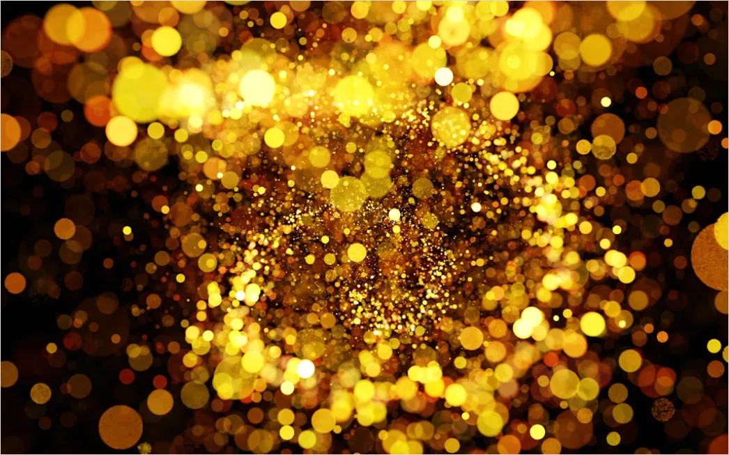 Detail Abstrakt Staub Partikel Hintergrund Gold Number 14