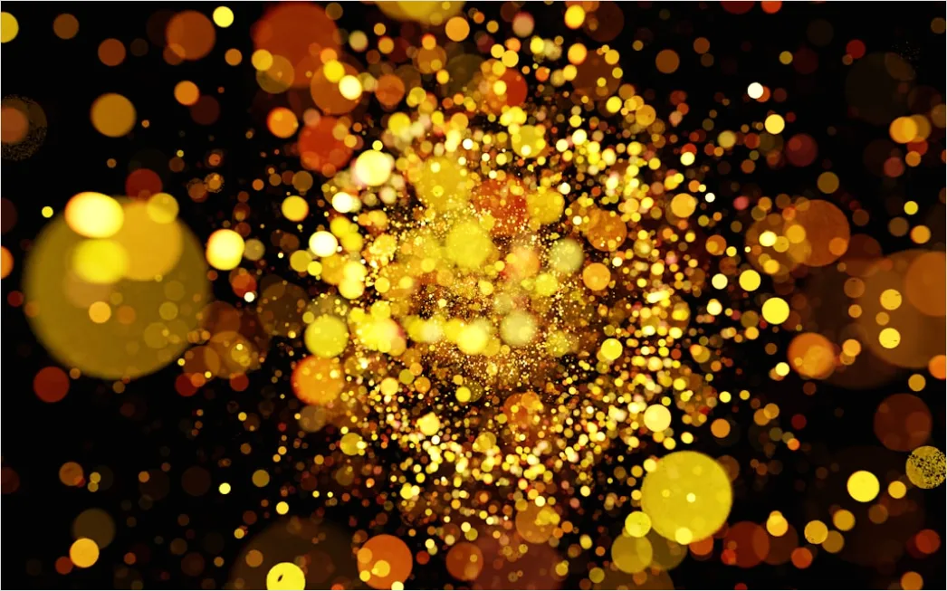 Detail Abstrakt Staub Partikel Hintergrund Gold Number 18
