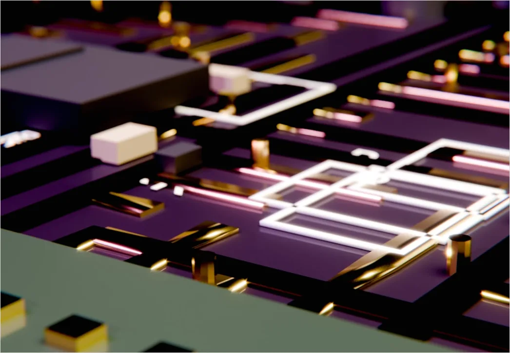 Detail Abstrakt Technologie Hintergrund Circuit Board Neon Number 12