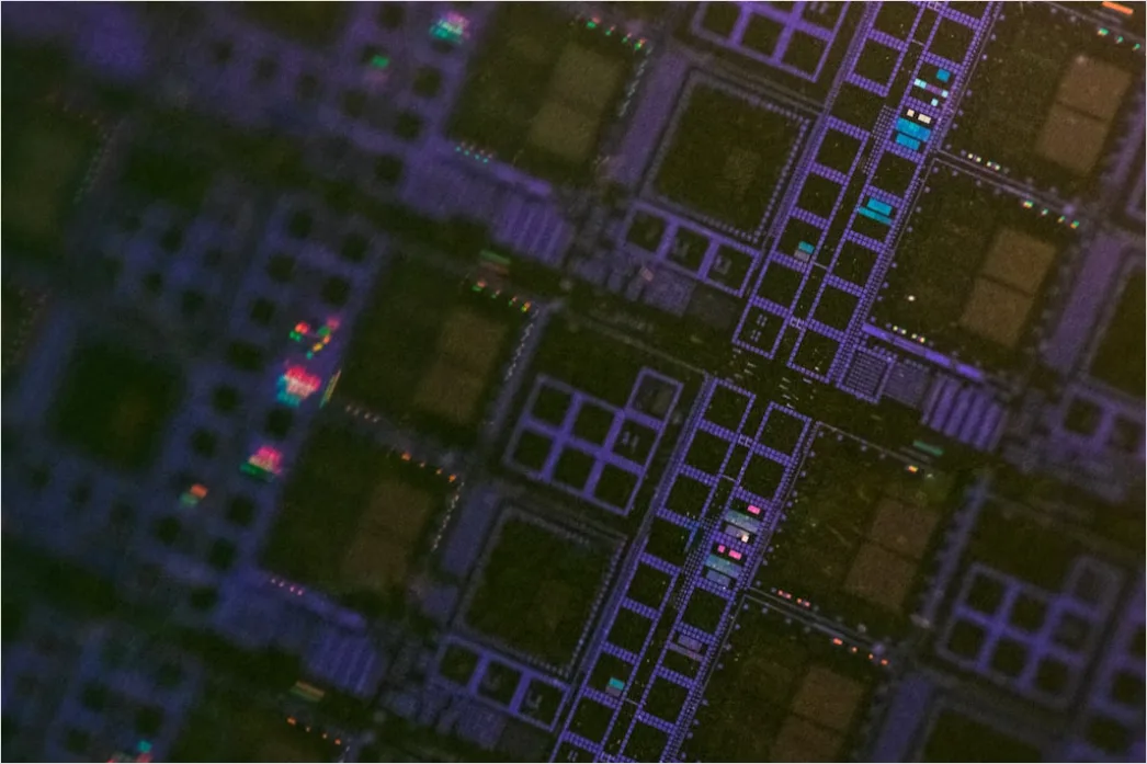 Detail Abstrakt Technologie Hintergrund Circuit Board Neon Number 15