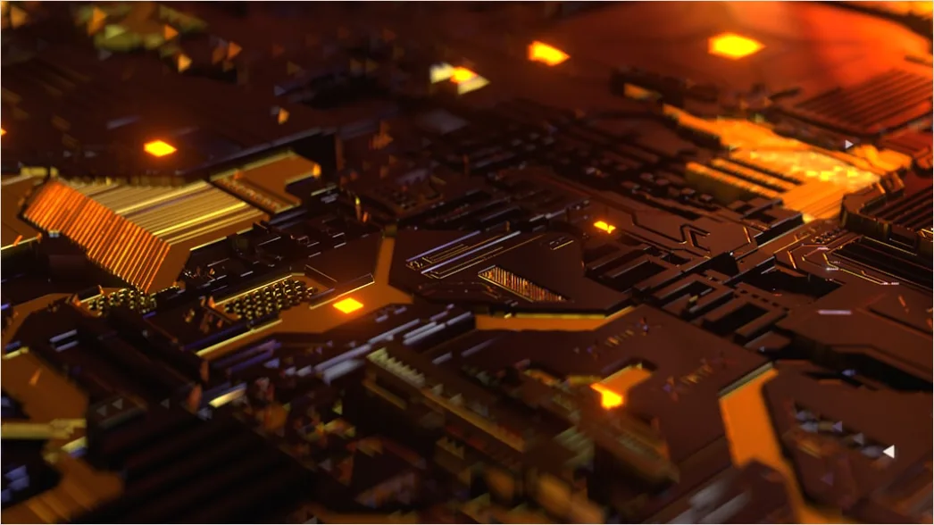 Detail Abstrakt Technologie Hintergrund Circuit Board Neon Number 20