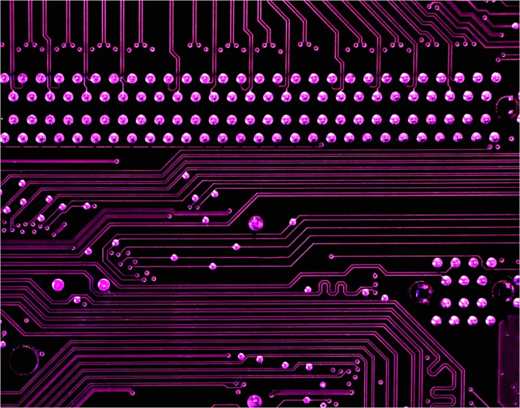 Detail Abstrakt Technologie Hintergrund Circuit Board Neon Number 3
