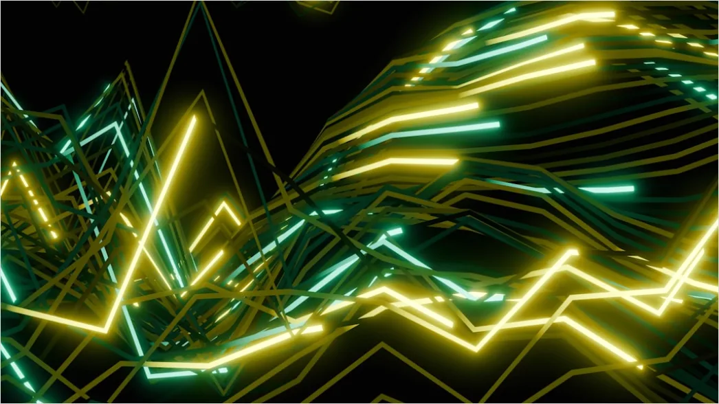 Detail Abstrakt Technologie Hintergrund Circuit Board Neon Number 7