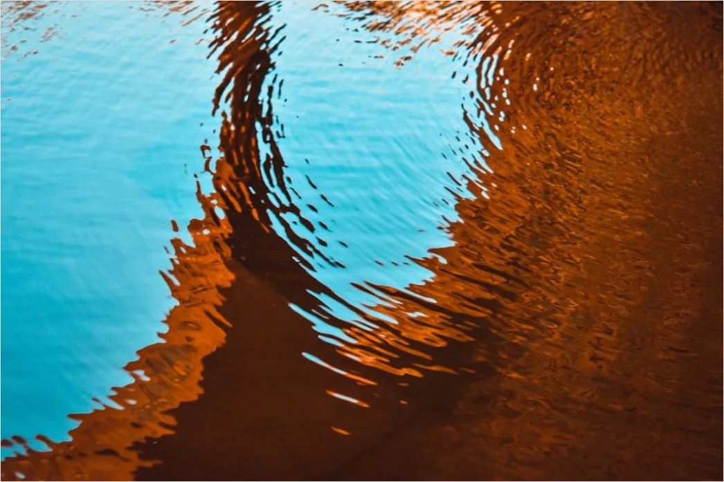 Detail Abstrakt Wasser Wellen Reflexion Hintergrund Number 3