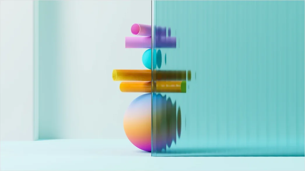 Detail Abstrakte Farbtupfer Bunt Hintergrund Minimal Number 5