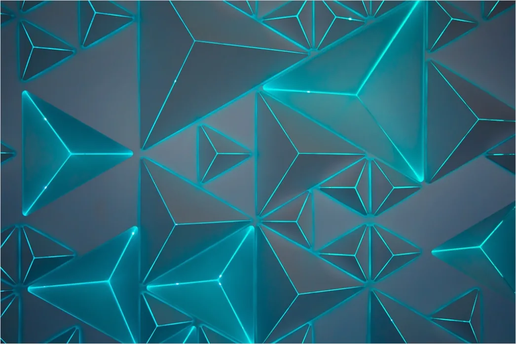 Detail Abstrakte Geometrie Low Poly Hintergrund Blau Number 15