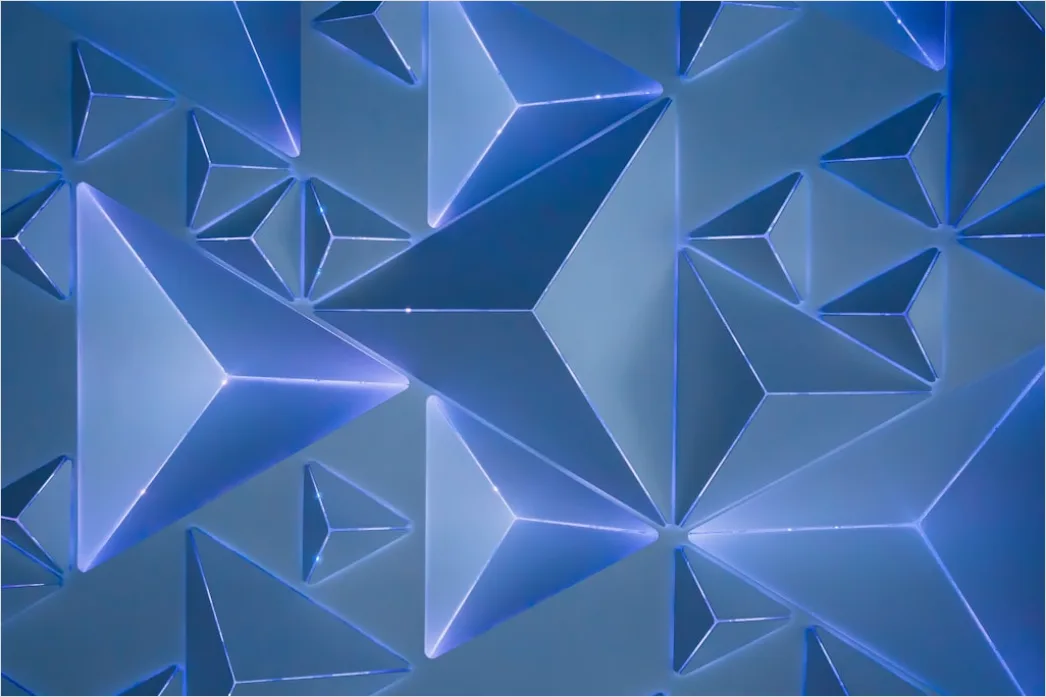 Detail Abstrakte Geometrie Low Poly Hintergrund Blau Number 4