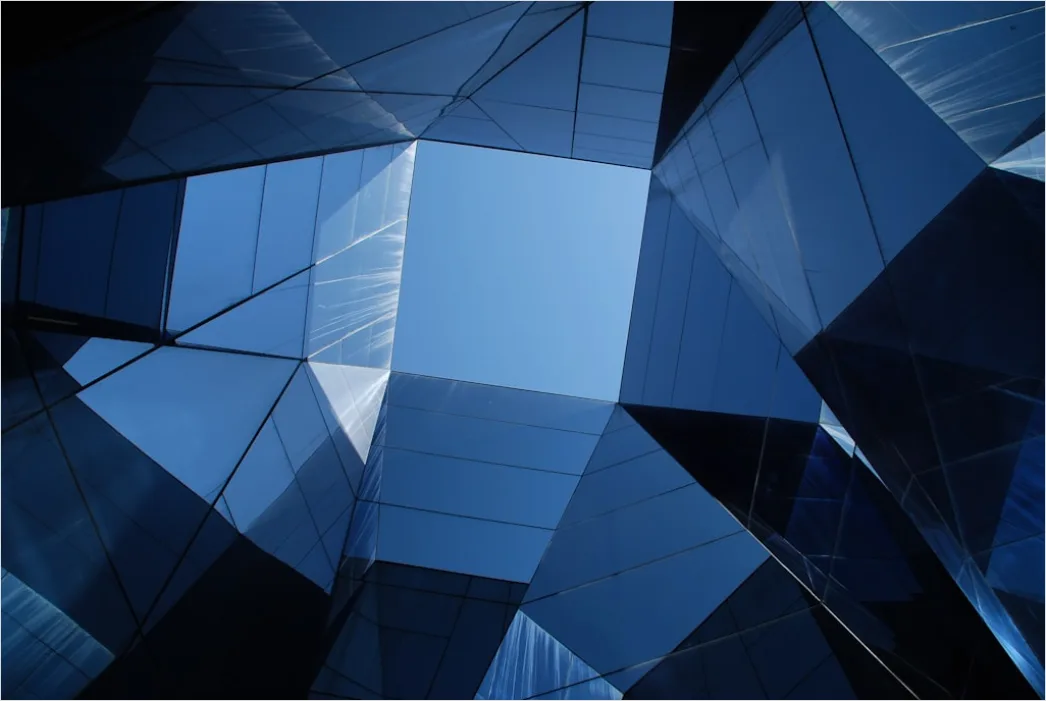 Detail Abstrakte Geometrie Low Poly Hintergrund Blau Number 7