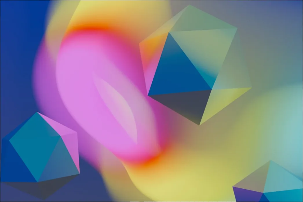 Detail Abstrakte Geometrische Formen Hintergrund Bunt Modern Number 4