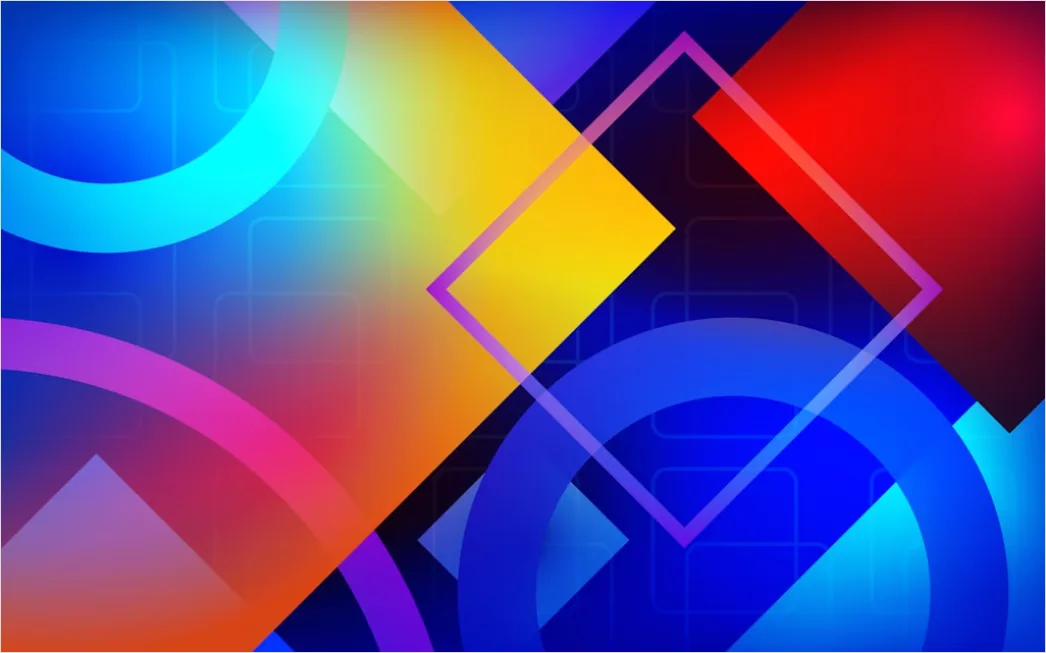 Detail Abstrakte Geometrische Komposition Farbig Modern Number 2
