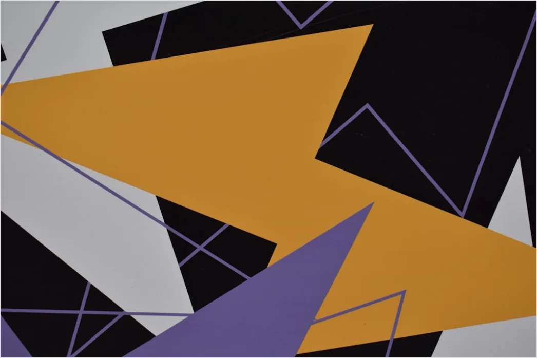Detail Abstrakte Geometrische Komposition Farbig Modern Number 5