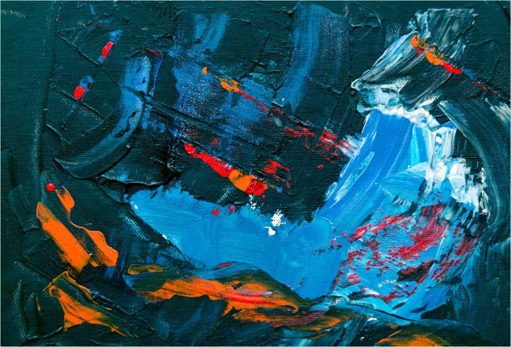 Detail Abstrakte Pinselstriche Hintergrund Acryl Textur Number 15