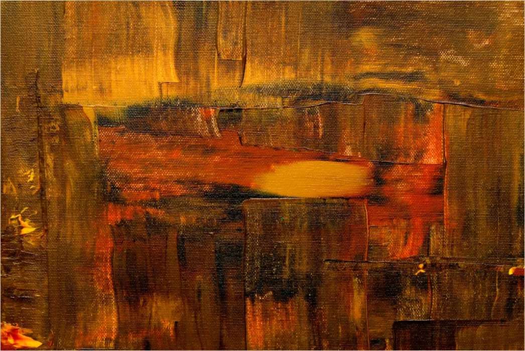 Detail Abstrakte Spachtelstruktur Acryl Leinwand Textur Number 15